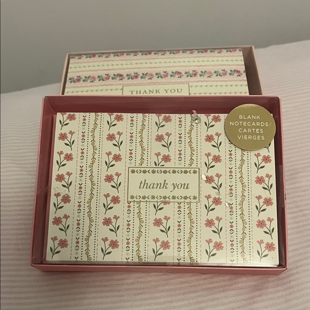 Fringe Studio Rose Pink Floral Note Card Set